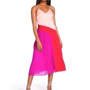 Cushnie for Target Asymmetrical Pink and Red Dress